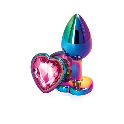 Rear Assets Mulitcolor Heart Small- Pink
